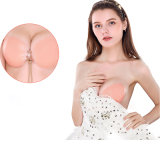 Women Invisible Backless Push-up with Drawstring Silicone Bra