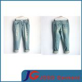 Girls Knee Scratch Boyfriend Style Cotton Jeans (JC1383)