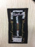 Garment Accessory Men's Handmade Embroidery Beading Rectangle Patch