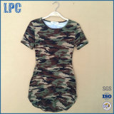 Women Summer Short Sleeve Military Camouflage Party Mini Dress