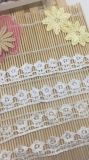 New Design 2.5cm Width Factory Stock Wholesale Embroidery Water Soluable Lace for Garments & Home Textiles & Curtains Accessory