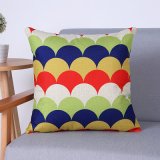 Digital Print Decorative Cushion/Pillow with Geometric Pattern (MX-79A)