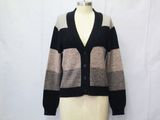 Women Knitwear Striped Long-Sleeve Cardigan Sweater