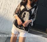 Women's Floral Lace Crochet Cover up Tunic Beach Tops Shirts Swimwear