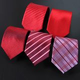 Tie Men Wedding Groom Red Multicolor Bz0003