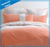 3 Piece Orange Color Shade Cotton Comforter Bedding