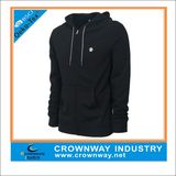 Wholesale Plain Black Zip up Hoodie for Man