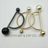 Wholesale Fashion Women Rhinestone Brooch Shawl Pins Latest Pearl Lapel