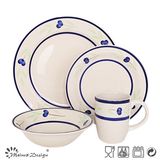 16PCS Simple Design Ceramic Dinner Set Home Use