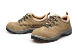 Suede Leather Safety Shoe with Double Density PU Sole