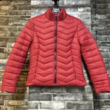 Quilted Red Casual Women Padded Jacket with Competitive Price