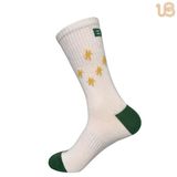 100% Cotton Custom Design Brand Sport Crew Sock