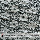 Textile Jacquard Cotton Lace Fabric (M3110)