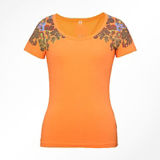 Fashion Sexy Cotton/Polyester Printed T-Shirt for Women (W057)