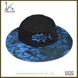 Custom Screen Printing Wide Brim Boonie Bucket Hat with Embroidery Logo