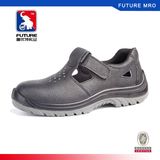 Genuine Leather Summer Safety Shoes with Steel Toe