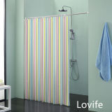 Shower Curtain Bathroom Waterproof Curtain (JG-241)