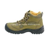 Light Green Nubuck MID-Cut Safety Shoes (HQ03052)