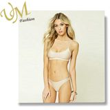 Glossy Color Fabrics Chainless Soft Swimwear Suits Bikini