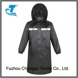 Men's Long Rain Poncho with PVC Coating