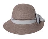 Ladies Crushable Summer Straw Bucket Hat