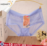 High Quality Letters Embroidered Mesh Lace Mature Ladies Underwear Sexy Transparent Panties