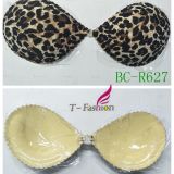 Front Closure Leopard Print Push up Invisible Bra for Party