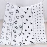 100% Cotton Printed Baby Gauze Washable Muslin Blanket