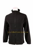 Custom Black Mens Work Outdoor Polar Fleece Jacket