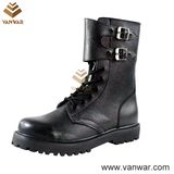 Hot Sale Black Leather Military Combat Boots (WCB039)