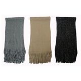 Ladies Plain Knit Lurexy Scarf