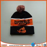 Embroidery POM POM Beanie Hat