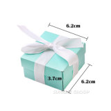 Handmade Small Gift Box Matte Baby Blue Gift Box with Lid