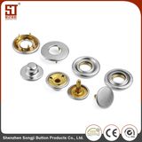 Simple Round Metal Prong Snap Garment Shirt Button