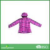 Woman High Quality Windproof Comfortable Hoody Softshell Jacket