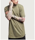 Men's T-Shirt Manufacture Long Hem T-Shirt