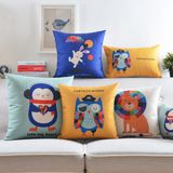 Cotton Linen Yellow Pillows for Outdoor Garden Patio Decoration