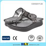 Slip-on Design Rich Leather Upper Clogs Women Shoes