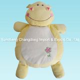 Plush Cute Hippo Cushion with Soft Material