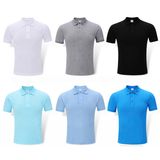 Golf Polo Unisex Quick Dry Cotton Plain Cotton Polo Shirt