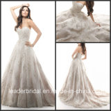 Beading Wedding Gown Silver Lace Embroidery Bridal Wedding Dress W15216