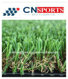 W Shape Mixed Artificial Grass, Synthetic Artificial Turf for Landscaping Garden