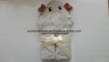 100% Cotton Terry Baby Hooded Towel with Embroidery