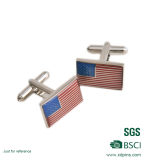 China Wholesale American Flag Factory Price Cuff Link for Couple