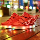 New Men Flywoven Shoes LED Light up Shoes Casual Shoes