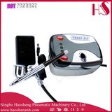 HS08-3AC-Sk Mini Air Compressor for Airbrush Makeup Set 0.4mm Needle Nail Kit