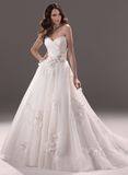 Organza Cocktail Bridal Dress Puffy Wedding Gown