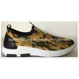 Casual Shoes Men Slip-on Shoes with Flyknit Upper
