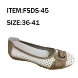 Hot Selling Lady Casual Leather Shoes Leisure Shoes (FSDS-45)