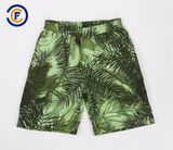 Oeko-Tex Full Waist Polyester Patterned Men Board Short Swimwear